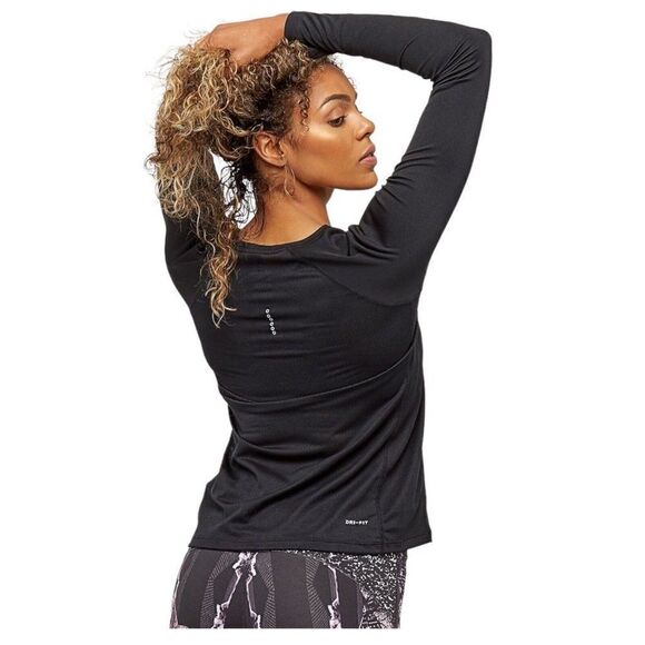 Nike Women’s‎ L Reflective Dry Miler Running Top Dri Fit Longsleeve 831540 010 - Picture 5 of 12